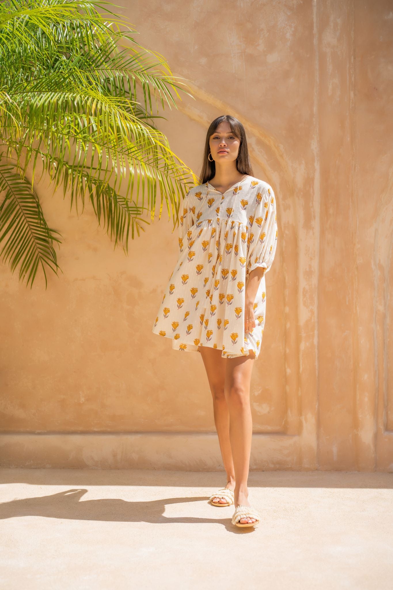 GITA gathered short dress