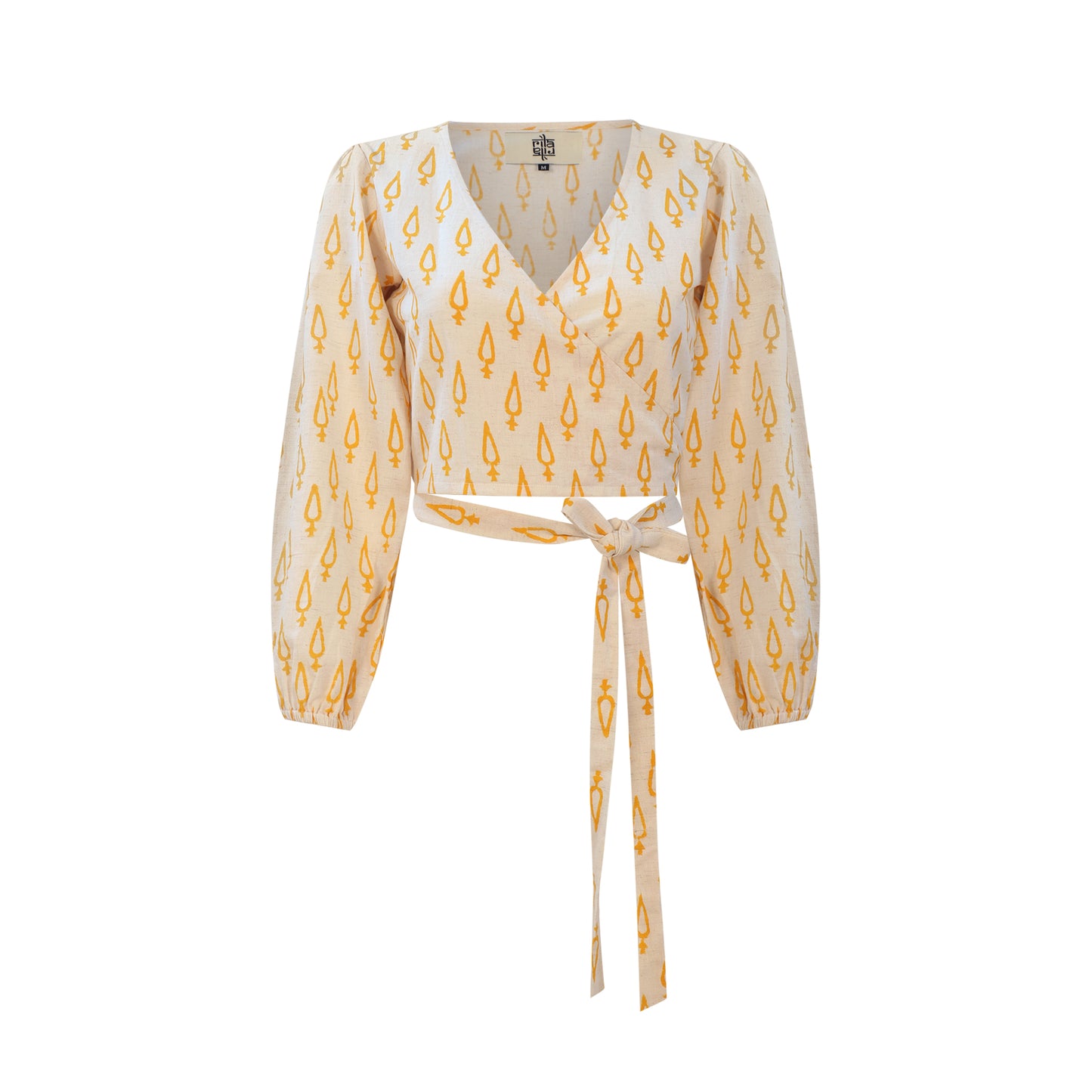 TARA wrap top in Sunflower