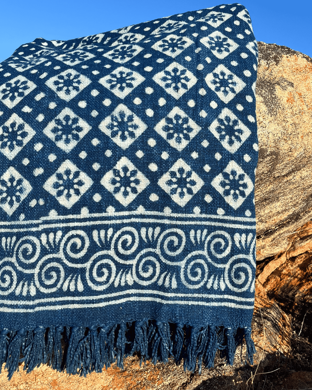 Close-up of textile print detail