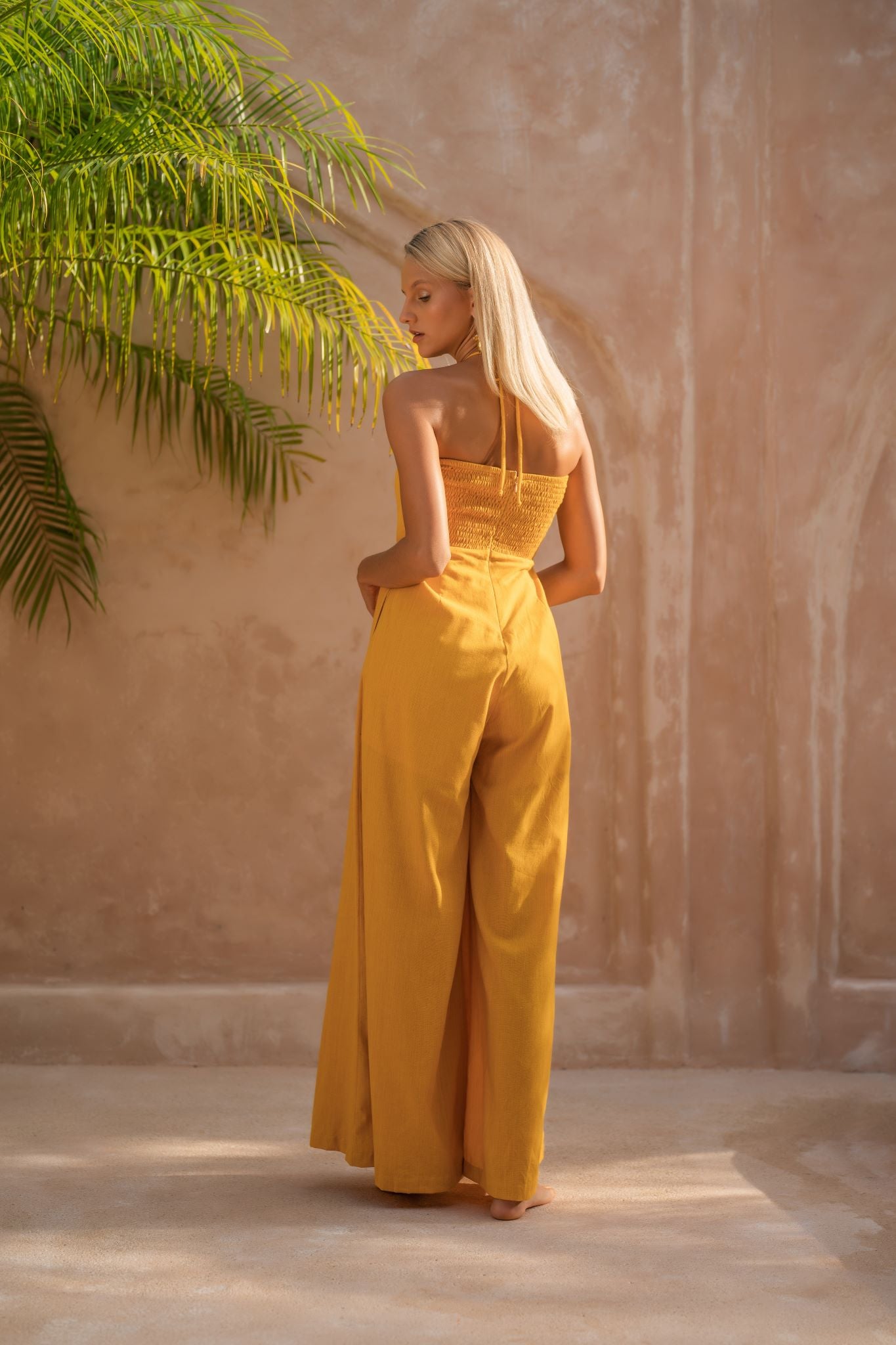 ZOYA Halter neck jumpsuit - Sunflower